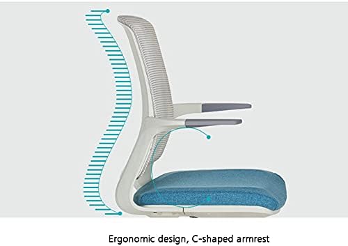 Comfy Chair Office Chair Desk Chair Ergonomic Computer Chair Swivel Chair Computer Chair for Study Room Bedroom Home Office Swivel Chairs (Colour: Blue) (Pink2)