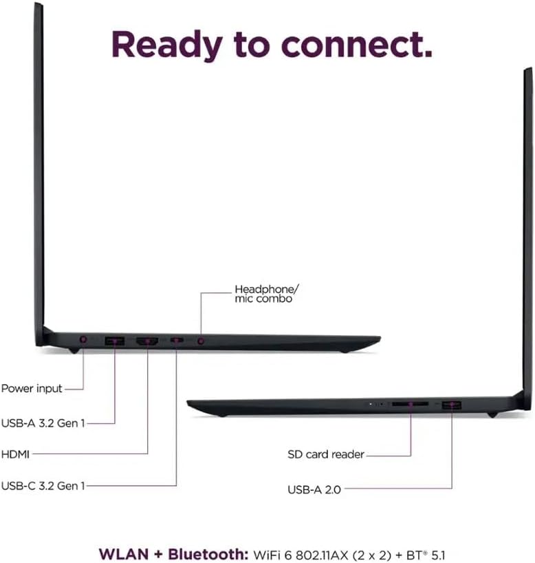 Lenovo IdeaPad 15.6" FHD Touchscreen i5 Laptop, 16GB RAM 512GB SSD Intel 10-Core i5-1335U(Beat Ryzen 7 7730U), Intel Iris Xe Graphics, Privacy Camera, Wi-Fi 6, Win11, for Business and Student-Home