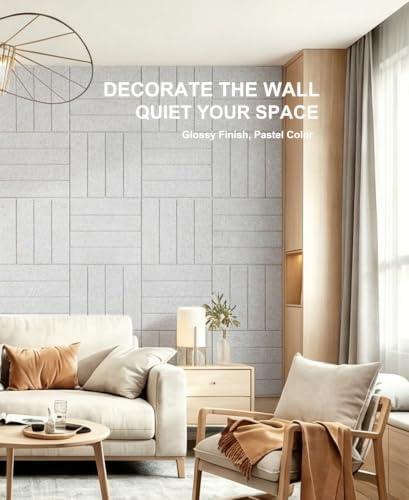 0.47" Thick Felt Wall Tiles 48"x36" Cork Board Alternative 12 Pack 11.81"x11.81"Felt Bulletin Board Pin Board with Removable Adhesive Tape&60 Pushpins for Home Office School(Bold-Light Camel)
