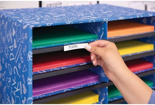 Bankers Box 10-Compartment Mail Sorter, 19.5" x 12.375", Blue