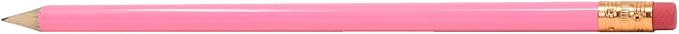 Pencil Guy Round Pink Blank Sharpened Pencils 1000 per box
