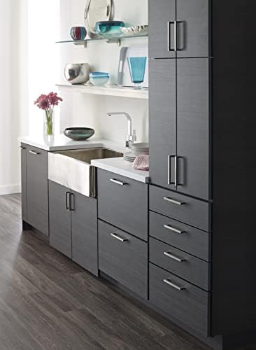 Amerock | Cabinet Pull | Polished Nickel | 3-3/4 inch (96 mm) Center to Center | Monument | 2 Pack | Drawer Pull | Drawer Handle | Cabinet Hardware