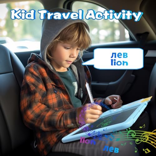 Talking Flash Cards with Writing Tablet - Russian English, Blue