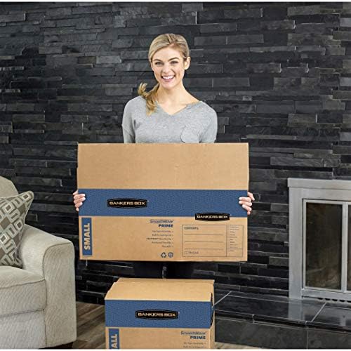 Bankers Box 15-Pack Small Prime HD Moving Boxes with Reinforced Handles
