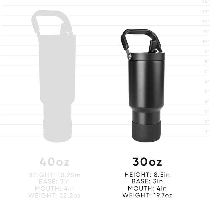 Simple Modern Trek Pivot | 30oz Flip Straw Tumbler with Handle | Water Bottle & Boot | Interchangeable Straw & Chug Lids | Insulated Stainless Steel Jug | Gym Sports Outdoors | Berry Twist