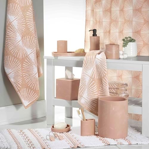 Nicole Miller - Tumbler, Resin Countertop Accessories, Dorm Room Essentials (Kendall Collection, Clay)
