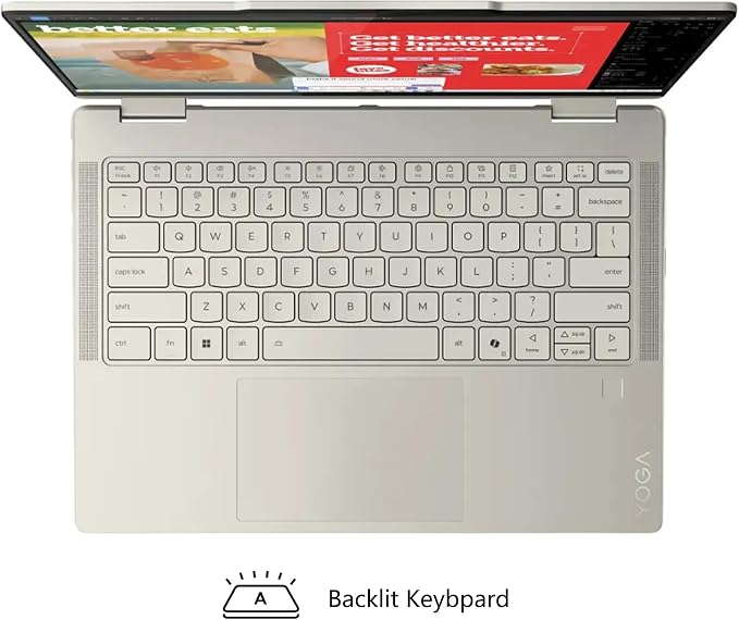 Lenovo Yoga 7 2-in-1 AI PC Laptop | 14" WUXGA OLED Touch (100% DCI-P3) | AMD Ryzen AI 5 340 (Up to 50 Tops) | 16GB DDR5 2TB SSD | for Creator Business Professional Win11Pro w/DLCA Accessory