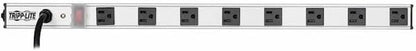 Eaton Tripp Lite PS2408 8-Outlet Long Power Strip for Dorm Room Workbench Shop and Garage, Industrial Heavy Duty Metal Housing, 15ft Long Extension Cord, 12in Length, Mountable/Wall Mount