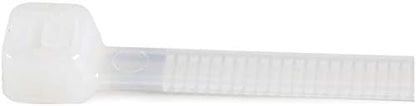 StarTech 8"(20cm) Cable Ties, 94V-2/UL Listed, White, TAA (CBMZT8N)