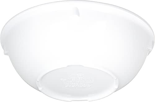 Carlisle FoodService Products Kingline Reusable Plastic Bowl Nappie Bowl for Home and Restaurant, Melamine, 14 Ounces, White, (Pack of 48)