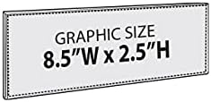Azar Displays 129918 8.5" W x 2.5" H Horizontal U-Frame with Magnetic Strips Pack of 10