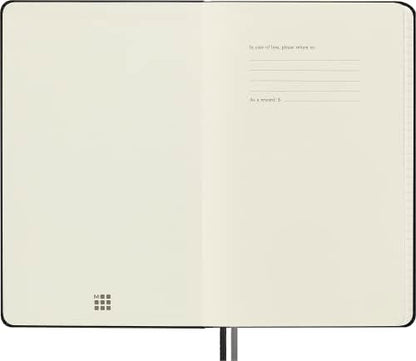 Moleskine Classic Expanded Notebook, Hard Cover, Large (5" x 8.25") Squared/Grid, Black, 400 Pages
