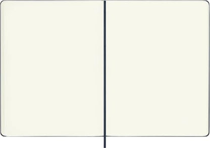 Moleskine Classic Notebook, Hard Cover, XL (7.5" x 9.5") Plain/Blank, Sapphire Blue, 192 Pages
