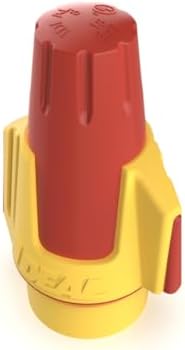 Ideal Electrical Twister Proflex (30-347) Red/Yellow Wire Connector, Bag of 250 — Smooth Twist-On Wire Nuts for 22 to 8 AWG with Comfort SureGrip and Flexible Skirt