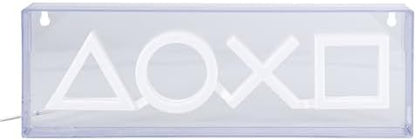 Paladone Playstation LED Neon Light - Free Standing or Wall Mountable - Game Room Accessories & Decor for Gamers