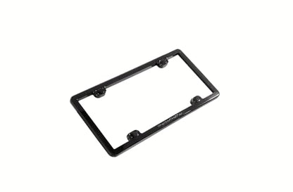WeatherTech PlateFrame, Weather-Resistant Low Profile Protective License Plate Frame- Black (No Cover)