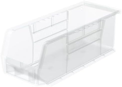 Akro-Mils 30224 AkroBins Plastic Storage Bins, 11"x 4"x 4", Clear, 12-Pack