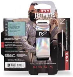 Gruv Gear Fret Wrap Guitar Mute Bubby Lewis FretWrap for Electric, Acoustic & Bass, String Dampener for Recording, Tapping & Practice, Fits 4 String Bass and 6 String Guitar (1 Pack Medium Iridescent)