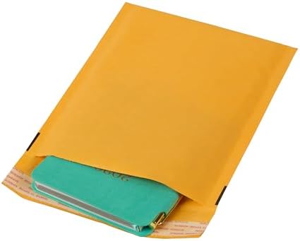 Duck Brand #0 Kraft Bubble Mailer, Manila, 6 inch x 9 inch, 25 Pack