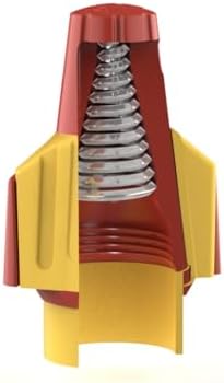 Ideal Electrical Twister Proflex (30-347) Red/Yellow Wire Connector, Bag of 250 — Smooth Twist-On Wire Nuts for 22 to 8 AWG with Comfort SureGrip and Flexible Skirt