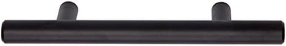 Amazon Basics Euro Bar Cabinet Handles, Drawer Pulls, 5.38-inch Length, 3-inch Hole Center, 1/2-inch Diameter, Matte Black, 10-Pack, AB1500-FB-10