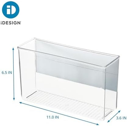 iDesign Magnetic Large Clear Plastic Organizer Bins