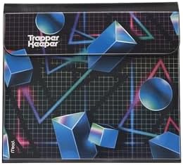 Mead Trapper Keeper Binder, Retro Design, 1 Inch Binder with Folders and Pockets, Holds 8-1/2" x 11" Paper, Shapes (260038CQ1-ECM)
