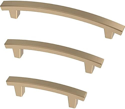 Franklin Brass Pierce (5-Pack) Cabinet Handles 4' Hole Center Champagne Bronze Kitchen Drawer, Gold Pulls, Dresser, Furniture Hardware P29615K-CZ-B