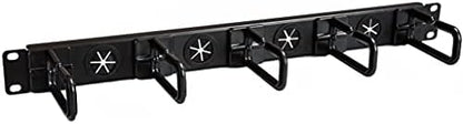 StarTech 1U 19in Horizontal Cable Manager, D-Ring, Steel (CABLMANAGERH)