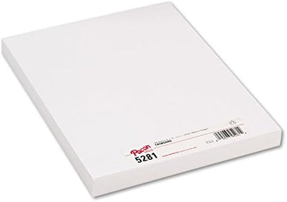Pacon 5281 Medium Weight Tagboard, 12 x 9, White, 100/Pack