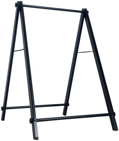 24”x36" Premium Heavy-Duty A-Frame Sign Stand – Holds 2 Insert Boards + 1 Hanging Sign | Weatherproof Sidewalk Sign Holder for Business, Real Estate, Restaurants & Events (STAND ONLY) (2)