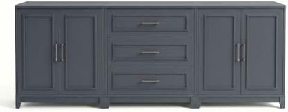 Martha Stewart Lily Pond 3-Piece Modular Cabinet Set, Slate Blue