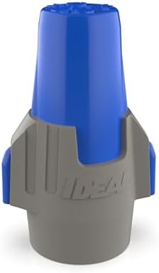 Ideal Electrical Twister Proflex MAX (30-348) Blue/Gray Wire Connector, Jar of 150 — Smooth Twist-On Wire Nuts for Wiring 3-Way Switches, GFCI Outlets, and More