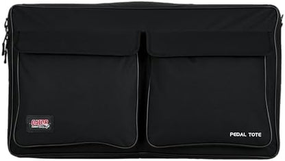 Gator Cases Pro Size Wood Pedal Board with Nylon Carry Bag with External Pocket | 30 x 16" (GPT-PRO)