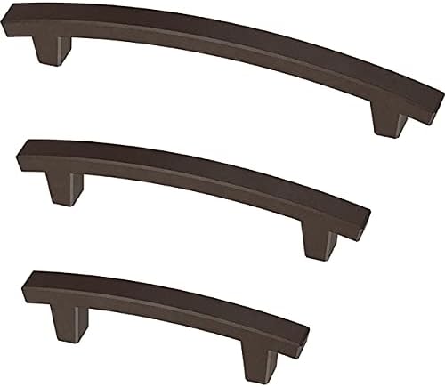 Franklin Brass (10-Pack) – Deep Bronze Cabinet Handles, 5-1/16 Inch Hole Center, Pulls for Drawers, Kitchen Cabinet Door, Dressers | Pierce