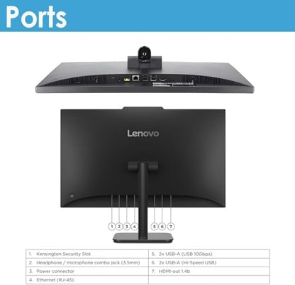 Lenovo 24" FHD All in One Desktop Computer | Intel 12th Gen Core i3 8-Core CPU | 16GB RAM, 1TB SSD | Lifetime Microsoft Office for The Web | WiFi 6, Bluetooth 5.2 | UHD Graphics