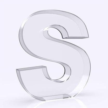 11" Acrylic Letter Charcuterie Box, Reusable Fillable Alphabet Number Shaped Form Tray for Birthday Anniversaries, Party Decorative Serving Plates Display Candy Cake (S)