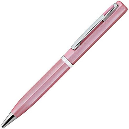 Lanier Pink Ballpoint Pen - Pink Accents and Shiny Chrome Ring & Parts with Medium Tip 0.7mm Cross Style Refill