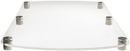 Source One Deluxe Clear Acrylic Standoff Sign Holders 1 Sign, 2 Sign & 3 Signs Available (2 Sign, 1 Pack)