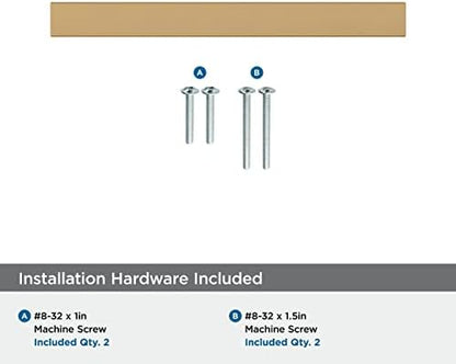 Amerock | Cabinet Pull | Champagne Bronze | 3-3/4 inch (96 mm) Center-to-Center | Monument | 2 Pack | Drawer Pull | Cabinet Handle | Cabinet Hardware