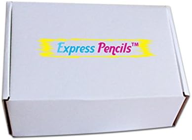 Personalized Custom Pencils - Round - Glitz & Glitter Full Color Print w/your name, message, text or logo - Personalization - Great gift ideas - 12/Set (TURQUOISE IN A TIZZY METALLIC FOIL)
