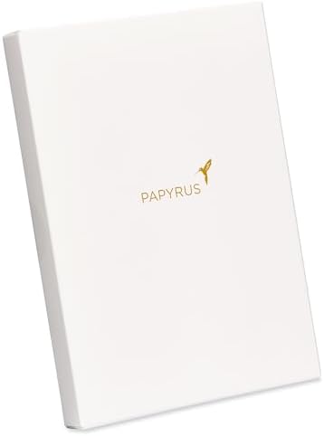 Papyrus Deluxe Boxed Birthday Card Assortment, Floral and Candles (4-Count)