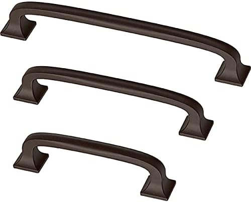 Franklin Brass (5-Pack) – Deep Bronze Cabinet Handles, 5-1/16 Inch Hole Center, Pulls for Drawers, Kitchen Cabinet Door, Dressers | Lombard