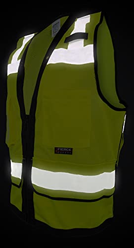 SU300G Surveyors Class 2 Green Reflective Vest with Tablet Pockets | Meets ANSI/ISEA Standards - color: Green, size: 5X-Large