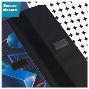Mead Trapper Keeper Binder, Retro Design, 1 Inch Binder with Folders and Pockets, Holds 8-1/2" x 11" Paper, Shapes (260038CQ1-ECM)