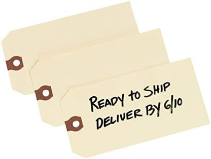 Avery Unstrung Shipping Tags, 11.5 pt. Stock, 3-3/4" x 1-7/8", 1,000 Manila Hang Tags (12303)