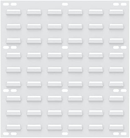 Akro-Mils 30618 Louvered Steel Wall Mount Panel Garage Organizer for Hanging AkroBin Storage Bins, 18-Inch W x 19-Inch H, White, 4 Pack