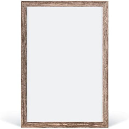 U Brands Organization Center Kit, Rustic Wood Frame, Includes Magnetic Dry Erase Calendar, Magnetic Whiteboard, Linen Bulletin Board, Along with 6 Pins, 4 Markers, and 4 Magnets (4835U00-01)