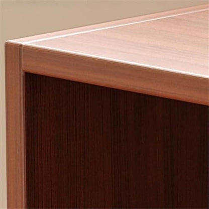 Lumber Organizer Shelf 3/4 Shelves, Lateral Filing or Vertical, Closed Back Floor-Standing Bookshelf Rack Bookcase Cabinet Tiered Shelf Grid Storage Unit Natural 55" L x 9" W x 41" H