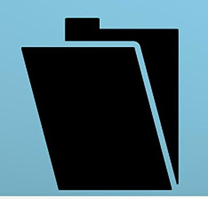 Office Supplies Wall Decals Stickers ID008, Black, 36 Inches